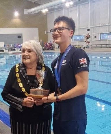Presentation of the Napier Trophy to Ranjuo Tomblin following his world cup win!